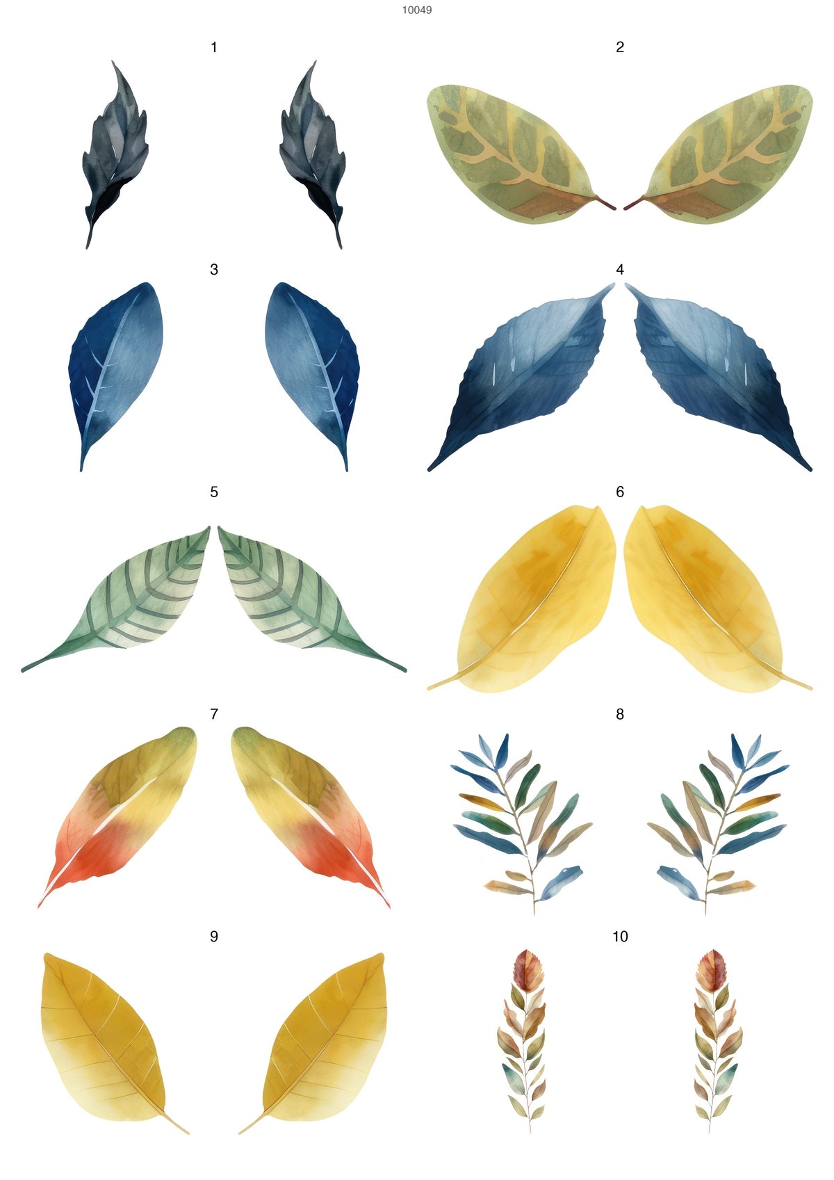 Decals, Watercolor Feather Ceramic decals - Enamel Decal - Fusible Decal - Glass Fusing Decal ~ Waterslide Decal 10049