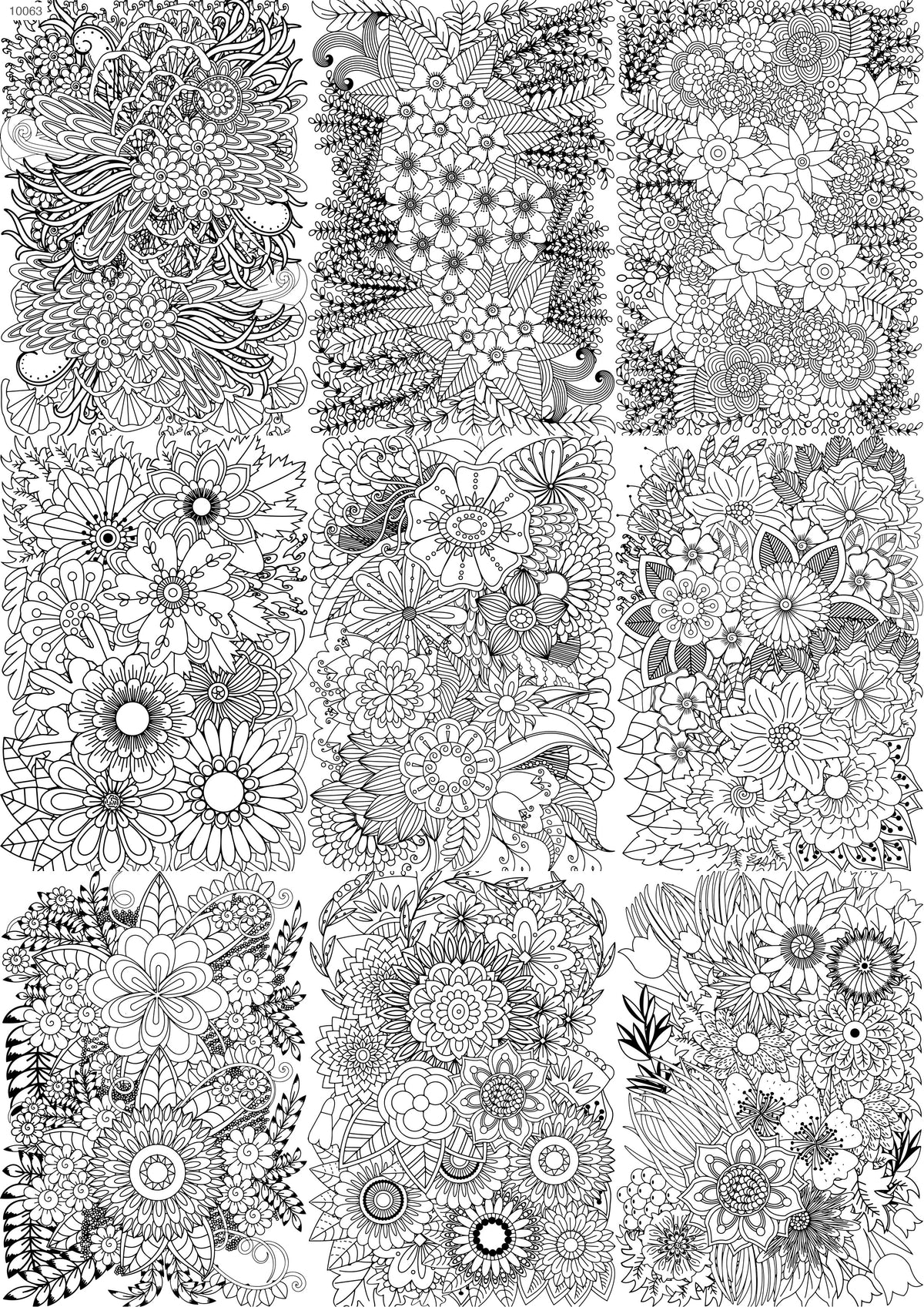 Decals, Zentangle Abstract Ceramic decals - Enamel Decal - Fusible Decal - Glass Fusing Decal ~ Waterslide Decal 10063