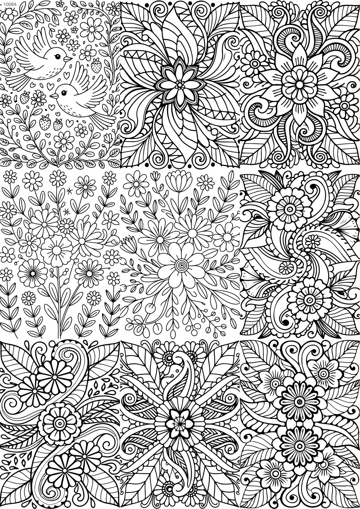 Decals, Zentangle Doodle Ceramic decals - Enamel Decal - Fusible Decal - Glass Fusing Decal ~ Waterslide Decal 10064
