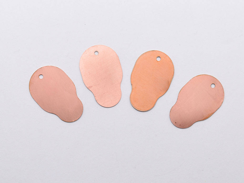 Copper Blanks - 50# Skull copper blank , stamped enamel , solid copper, stamping blank, personalized , copper blank, raw copper