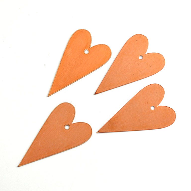 Copper Blanks - 13# Heart copper blank , stamped solid copper, round stamping blank, personalized , copper blank, raw copper