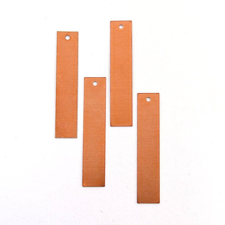 Copper Blanks - 56# Rectangle copper blank , stamped solid copper, stamping blank, personalized , copper blank, raw copper