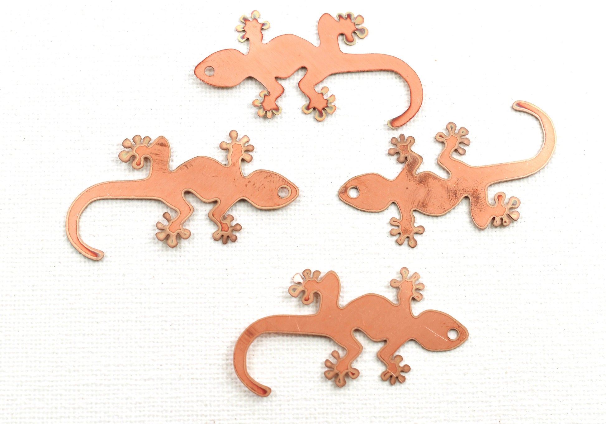 Copper Blanks - 43#Lizard copper blank , stamped enamel , solid copper, stamping blank, personalized , copper blank, raw copper