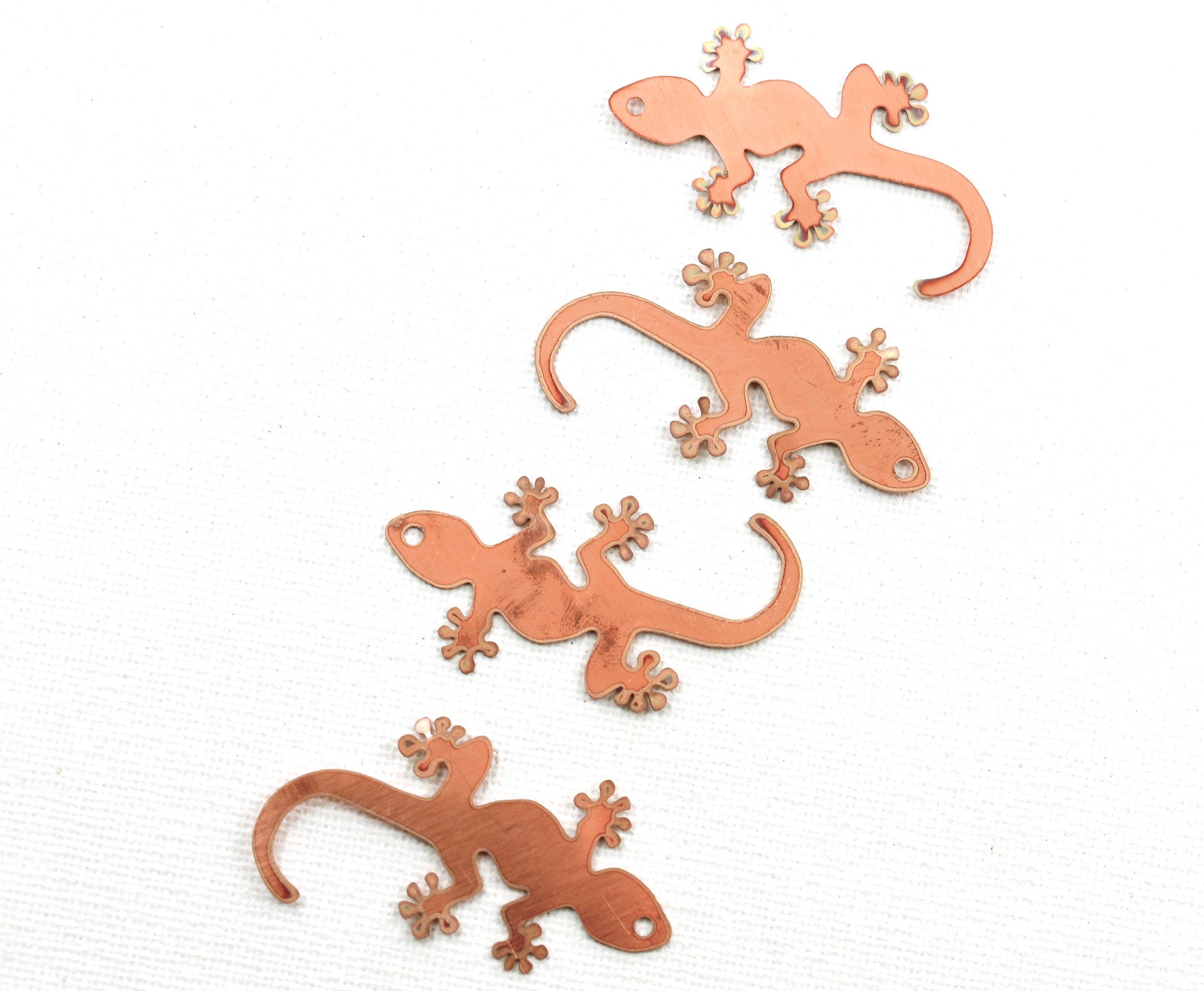 Copper Blanks - 43#Lizard copper blank , stamped enamel , solid copper, stamping blank, personalized , copper blank, raw copper