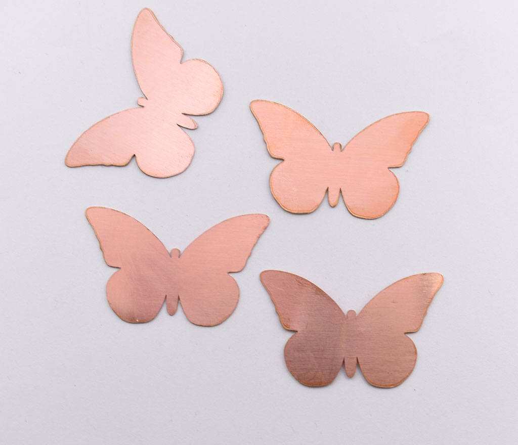 Copper Blanks - 09# Butterfly copper blank, 24 Gauge, Solid