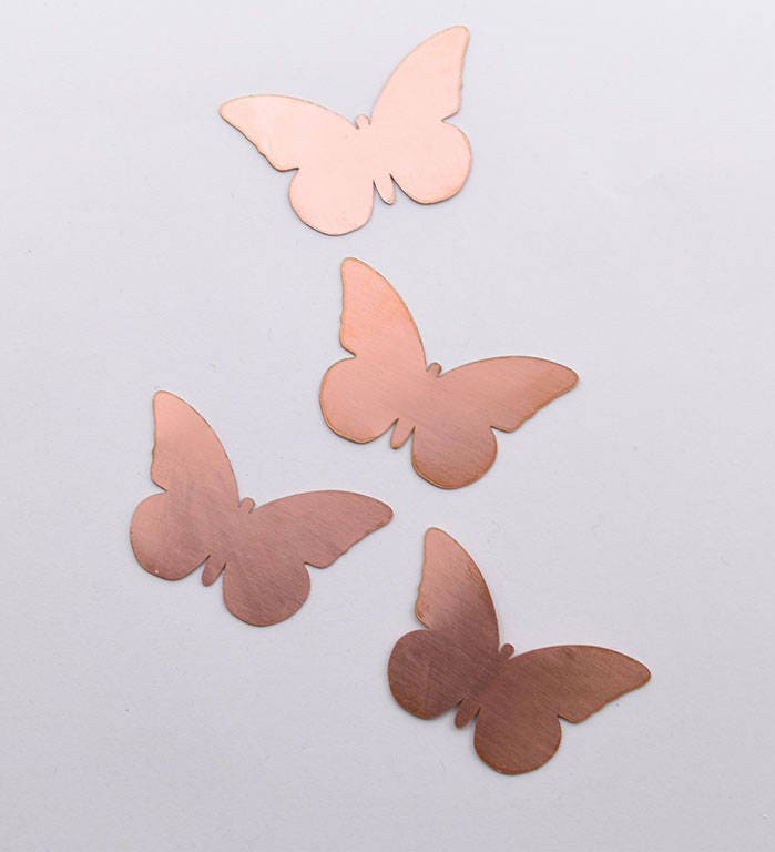 Copper Blanks - 09# Butterfly copper blank, 24 Gauge, Solid