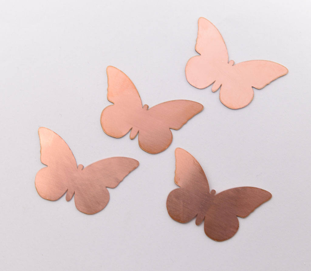 Copper Blanks - 09# Butterfly copper blank, 24 Gauge, Solid