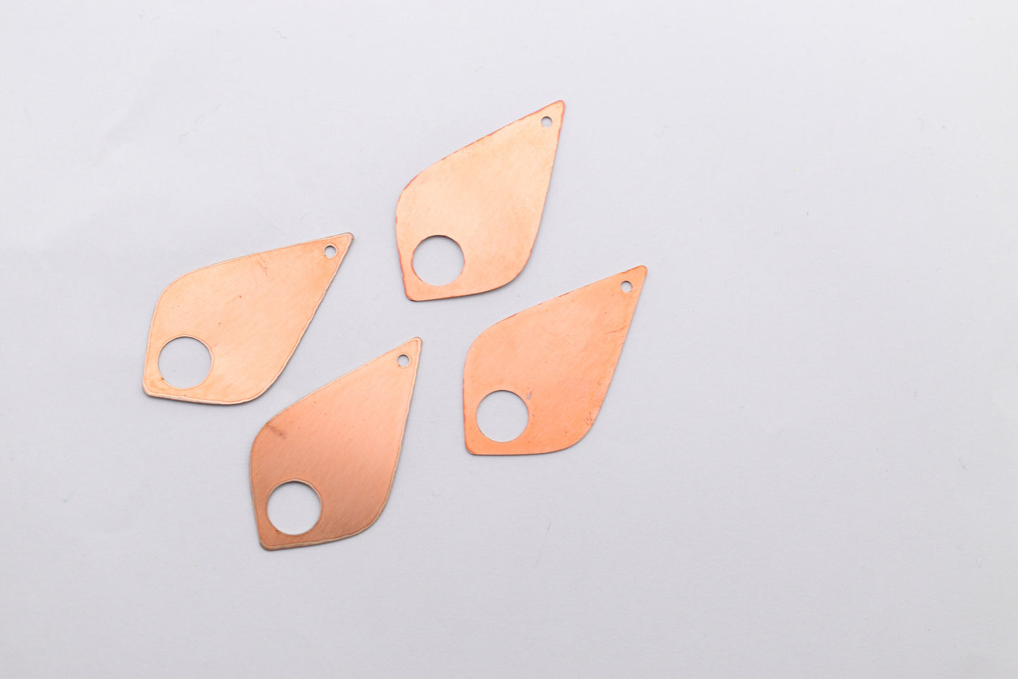 Copper Blanks - 5# Drop copper blank , stamped enamel , solid copper, stamping blank, personalized , copper blank, raw copper