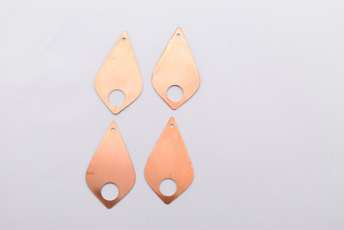 Copper Blanks - 5# Drop copper blank , stamped enamel , solid copper, stamping blank, personalized , copper blank, raw copper