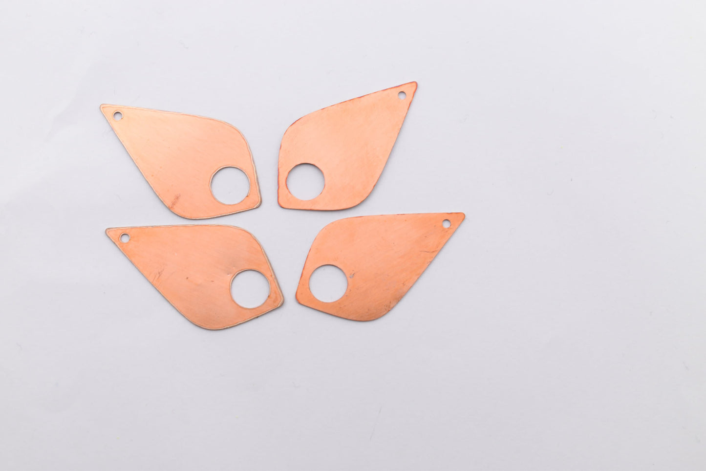 Copper Blanks - 5# Drop copper blank , stamped enamel , solid copper, stamping blank, personalized , copper blank, raw copper