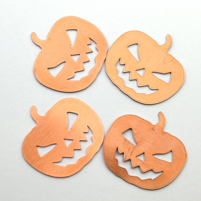 Copper - 88# Halloween pumpkin copper blank - 24 Gauge, Solid