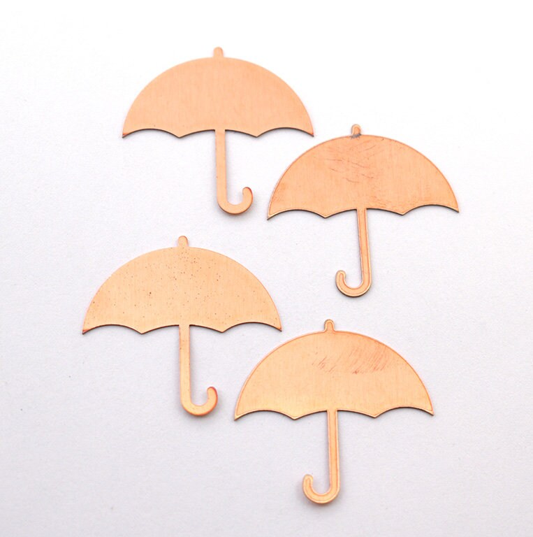 Copper Blanks - 92# Umbrella Copper blank,stamped solid copper, round stamping blank, personalized ,copper blank, raw copper