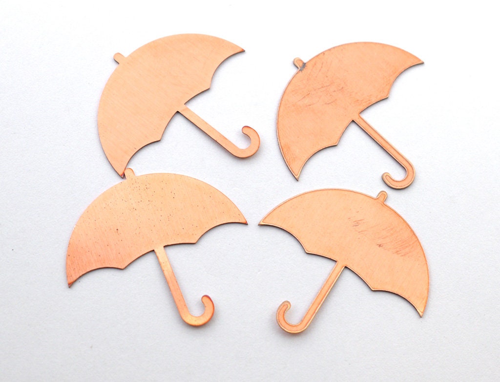 Copper Blanks - 92# Umbrella Copper blank,stamped solid copper, round stamping blank, personalized ,copper blank, raw copper
