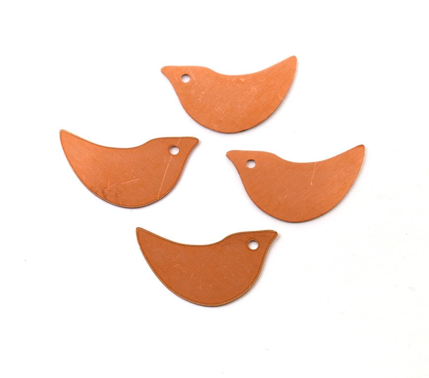 Copper - 83# Bird copper blank , stamped enamel , solid copper, stamping blank, personalized 24 Gauge, Solid , copper blank, raw copper
