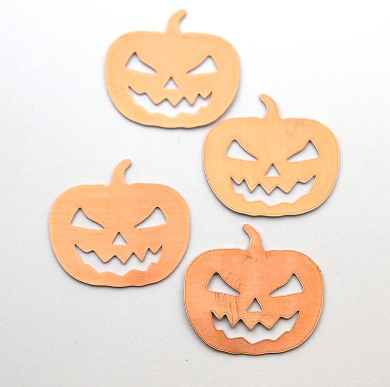 Copper - 88# Halloween pumpkin copper blank - 24 Gauge, Solid