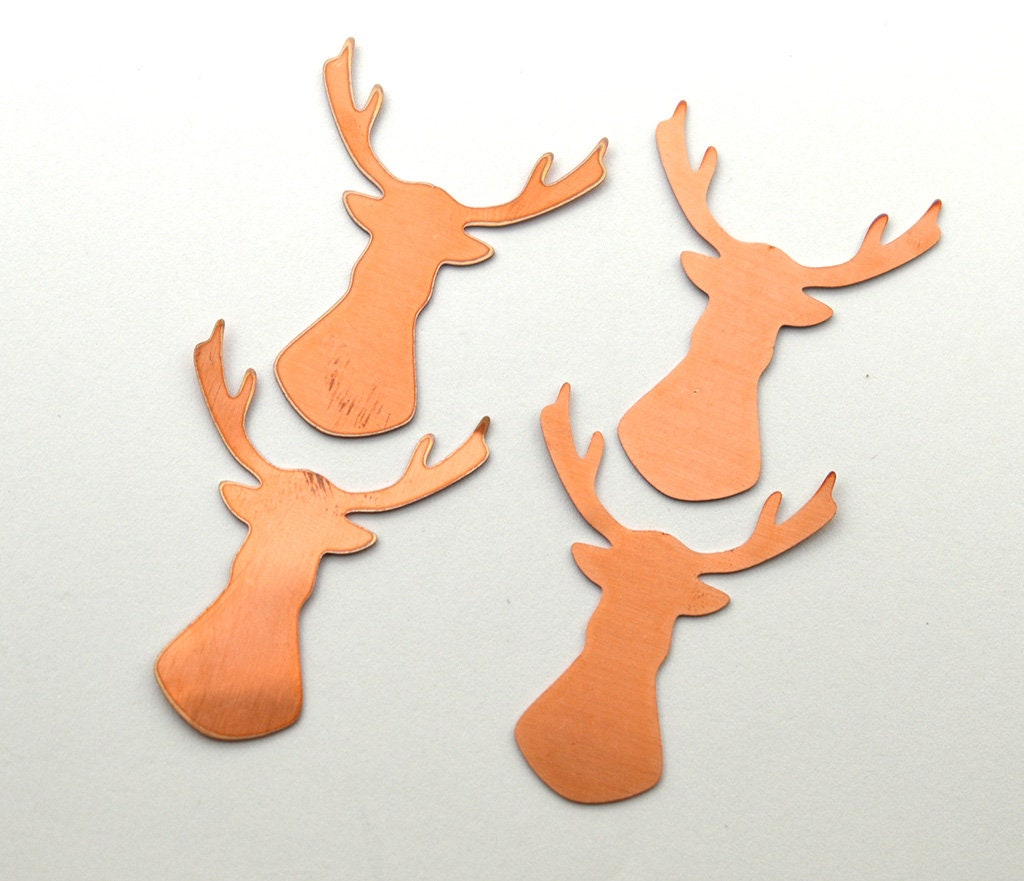 Copper - Sale 99# 20mm Christmas dear, Copper blank, solid copper, stamping blank, personalized 24 Gauge, Soid ,copper blank, raw copper