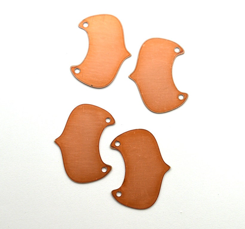 Copper Blanks - 109# Half circle copper blank , stamped, solid copper, round stamping blank, personalized , copper blank, raw copper