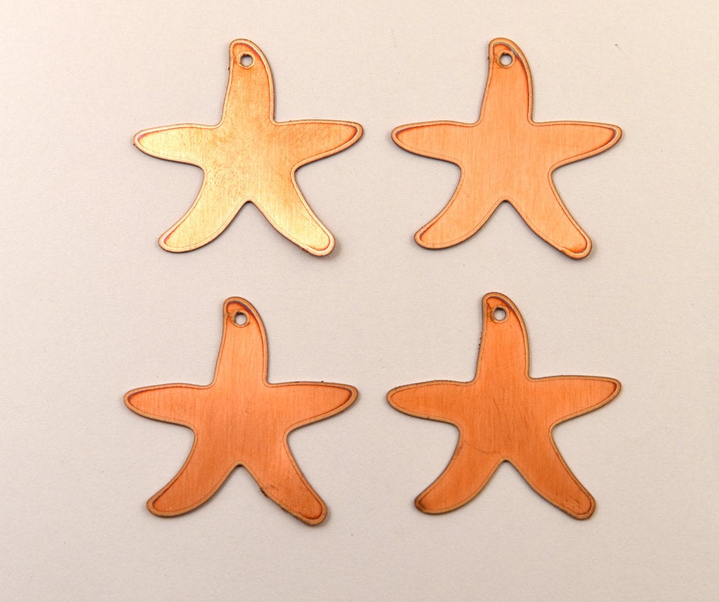 Copper Blanks - 151# Starfish copper blank- 24 Gauge, Solid