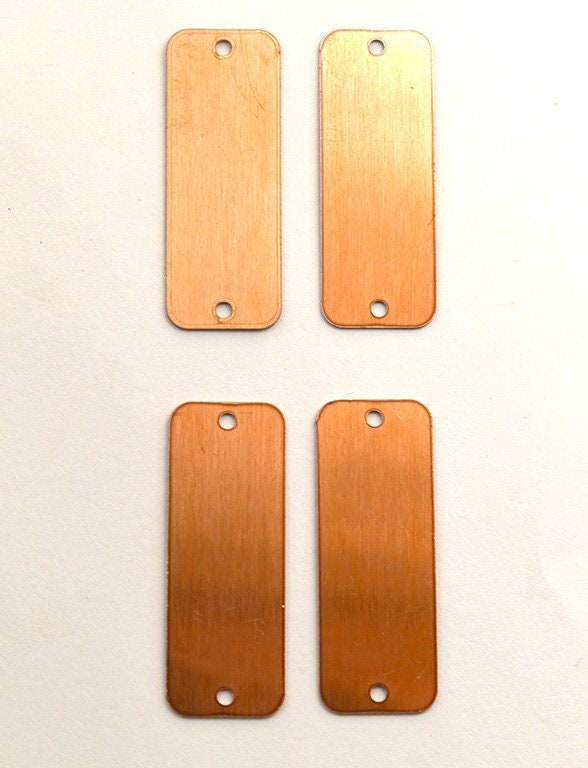 Copper Blanks - 146# Rectangle copper blank -24 Gauge, Solid