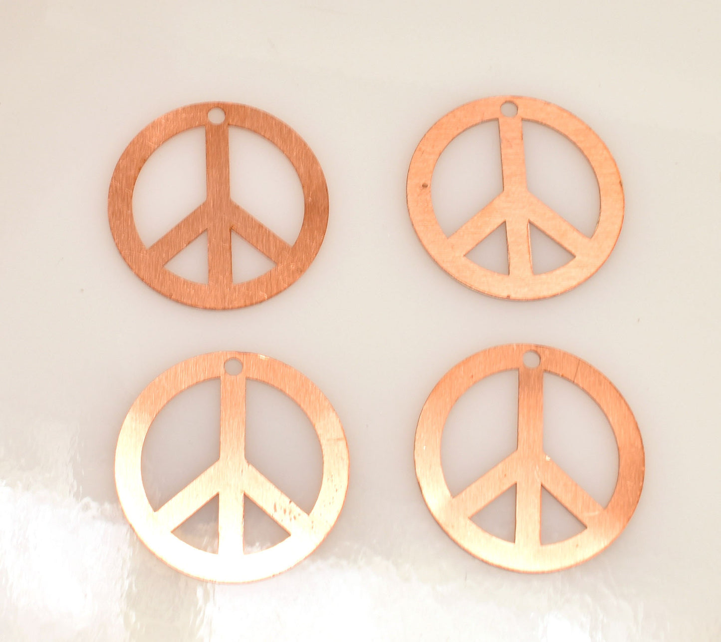 Copper Blanks - 313# Peace copper blank , stamped enamel , solid copper, stamping blank, personalized , copper blank, raw copper