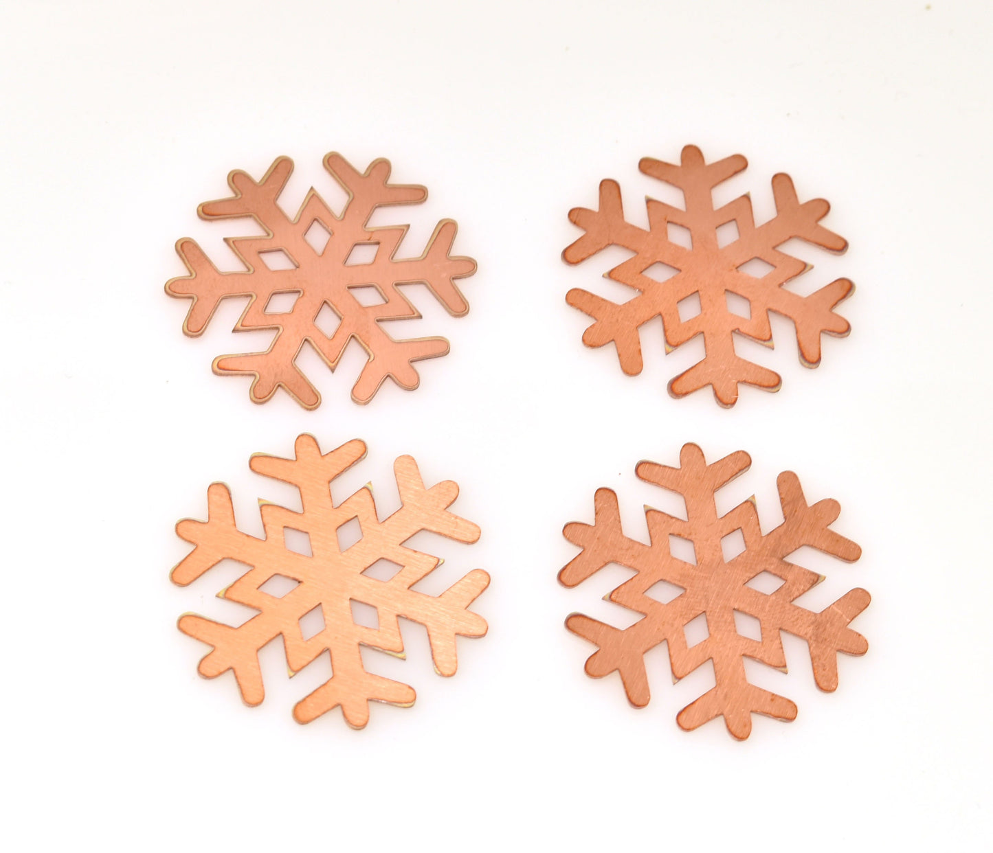 Copper - Sale 312# 35mm Snowflake copper blank , stamped enamel , solid copper, stamping blank, personalized copper blank, raw copper