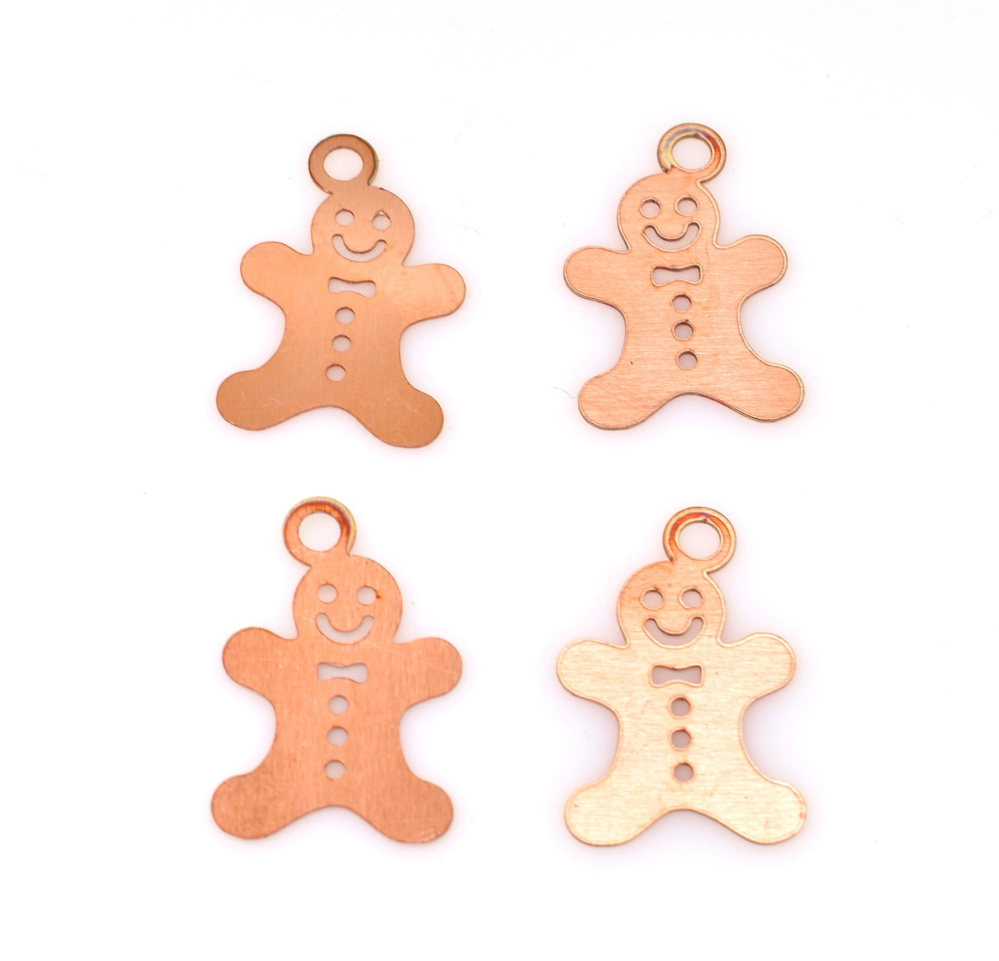 Copper - 321# Christmas gingerbread copper blank , stamped enamel , solid copper, stamping blank, personalized copper blank, raw copper