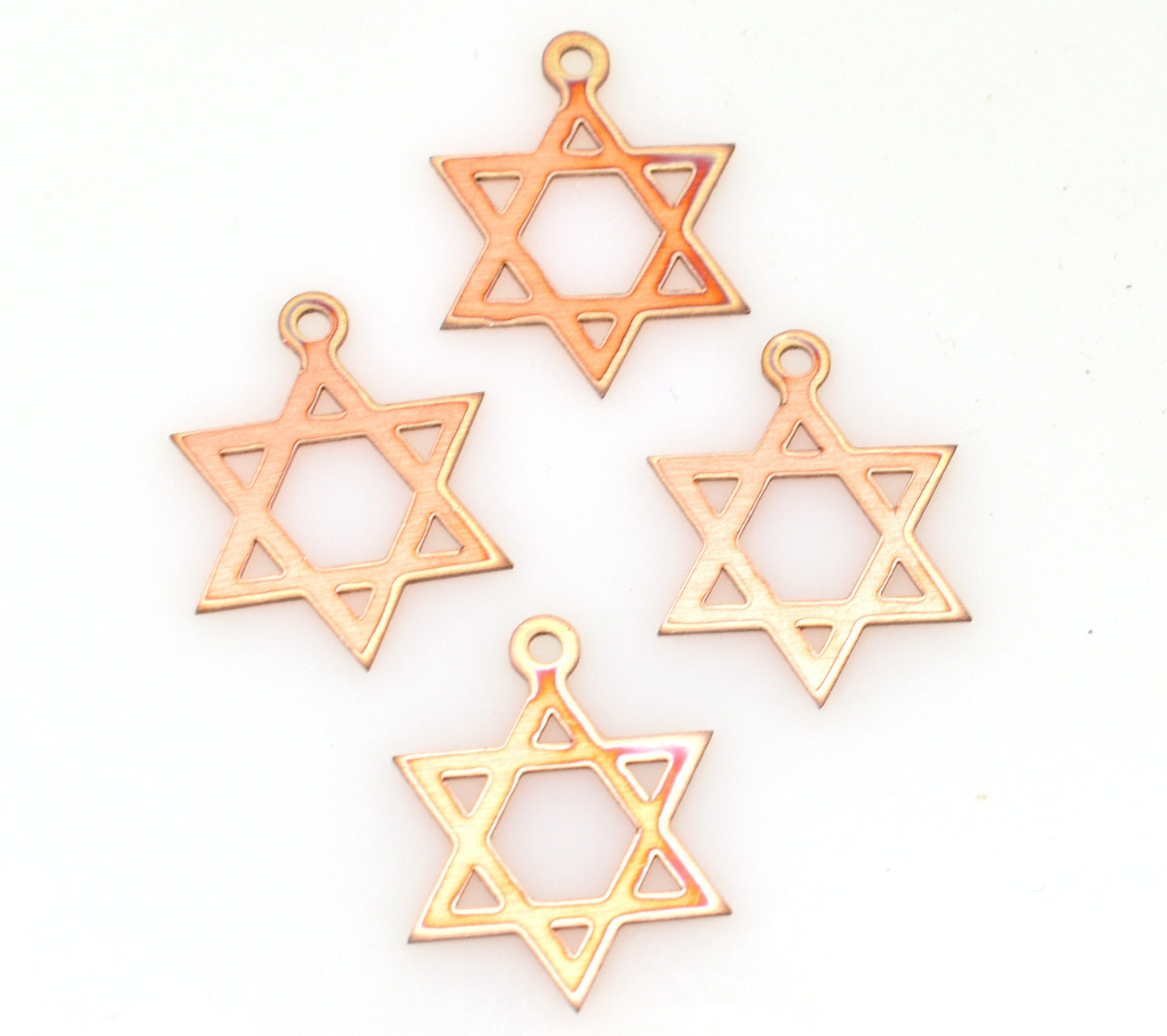 Copper Blanks - 324# David Star - copper blank -24 Gauge, Solid