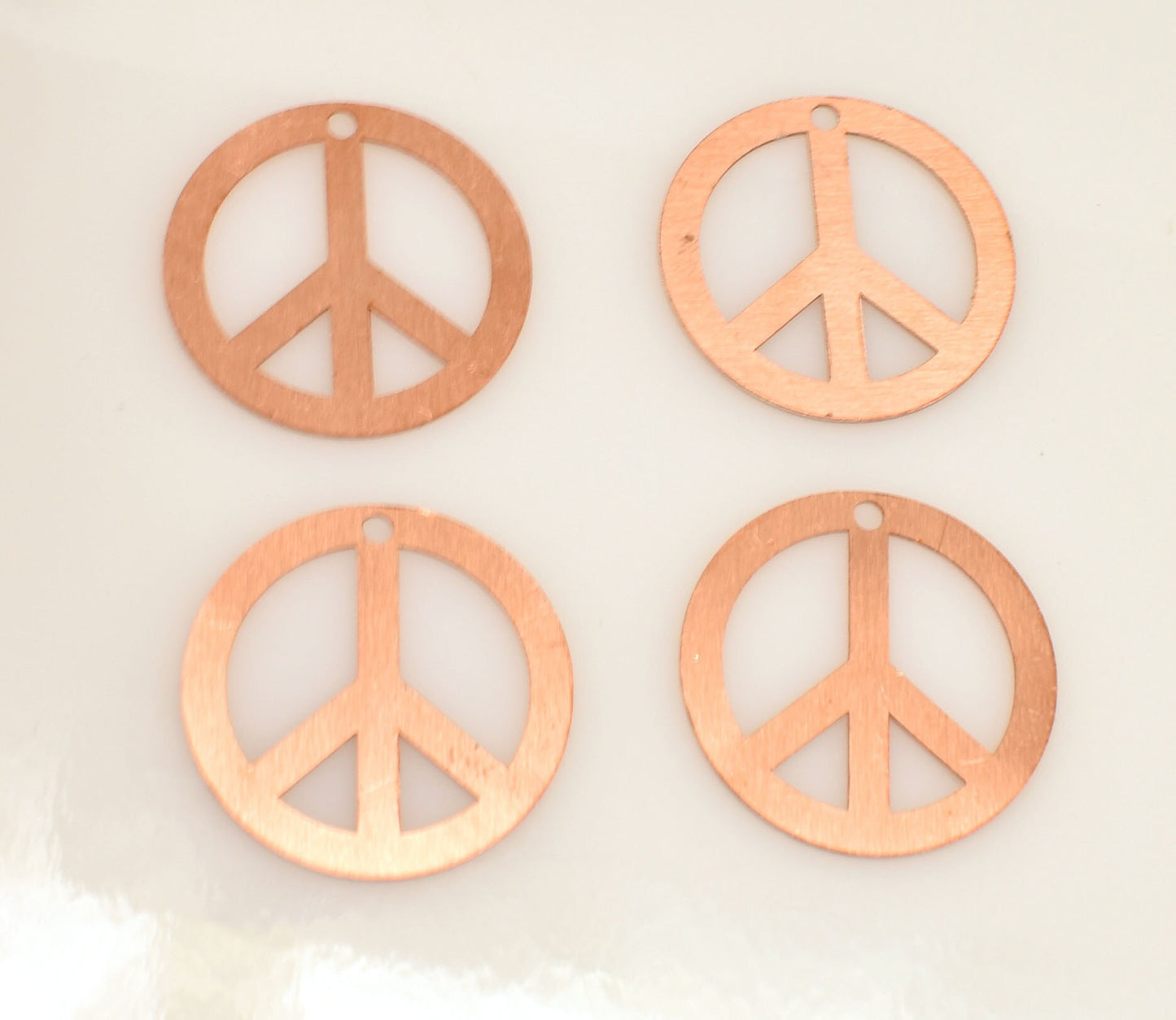 Copper Blanks - 313# Peace copper blank , stamped enamel , solid copper, stamping blank, personalized , copper blank, raw copper