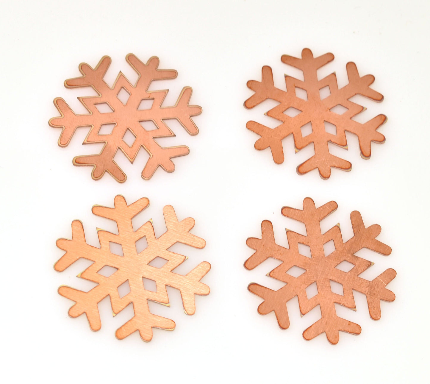 Copper - Sale 312# 35mm Snowflake copper blank , stamped enamel , solid copper, stamping blank, personalized copper blank, raw copper