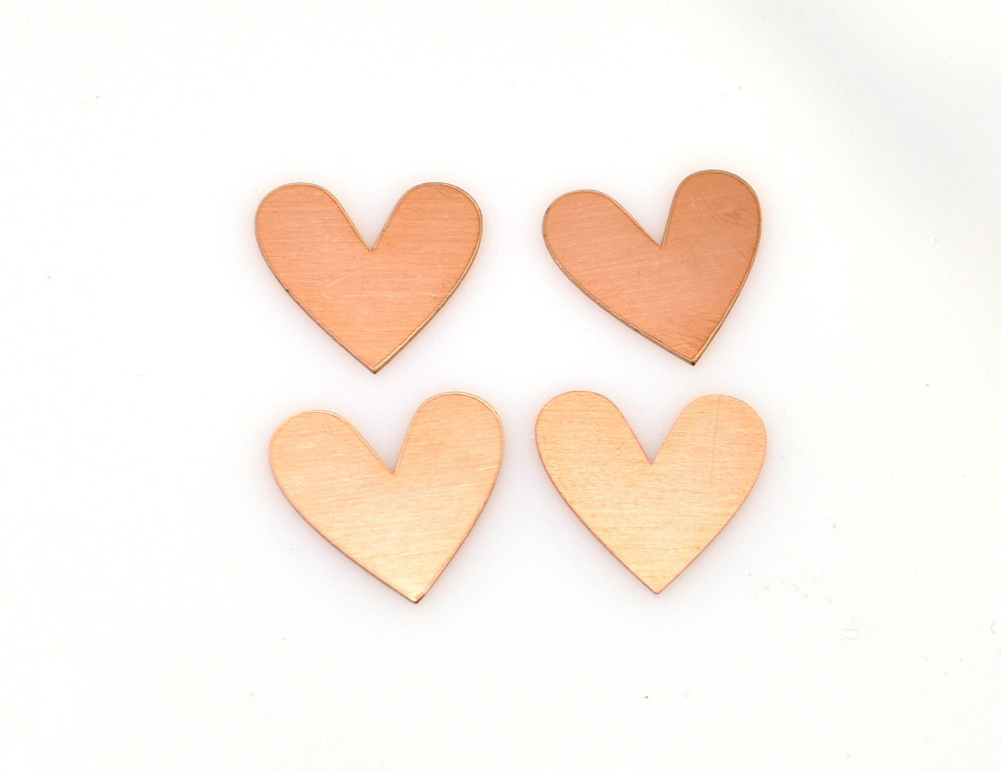 Copper Blanks - 348# Heart copper blank , stamped solid copper, round stamping blank, personalized , copper blank, raw copper