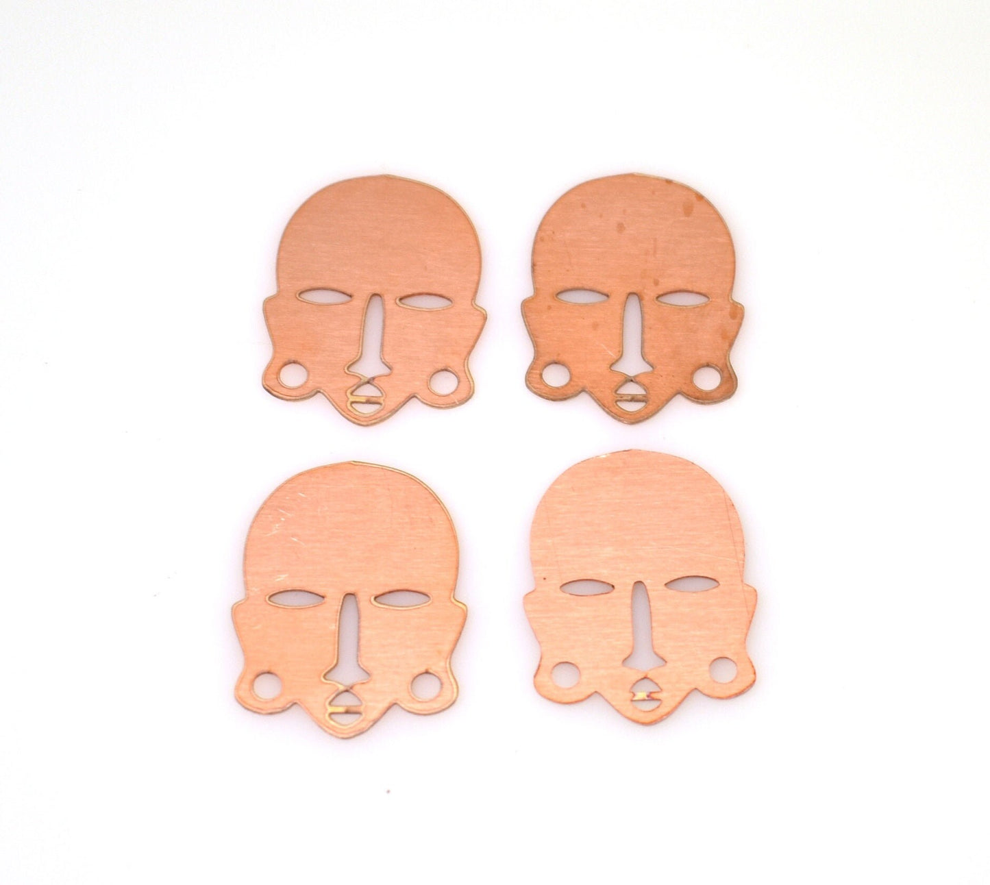 Copper Blanks - 333# New African Masks Copper blank , stamped enamel , solid copper, stamping blank, personalized copper blank, raw copper