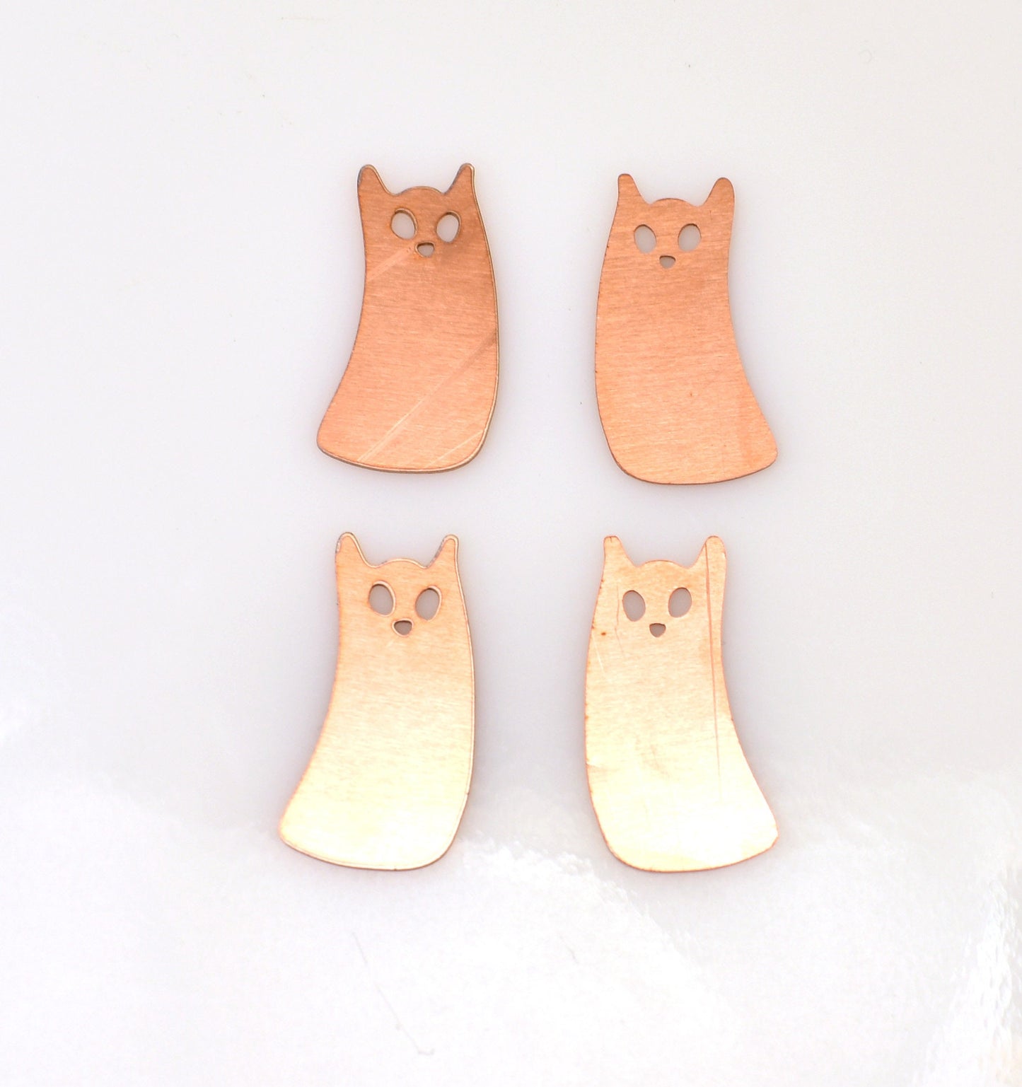 Copper Blanks - 362# Cat copper blank , stamped solid copper, round stamping blank, personalized , copper blank, raw copper