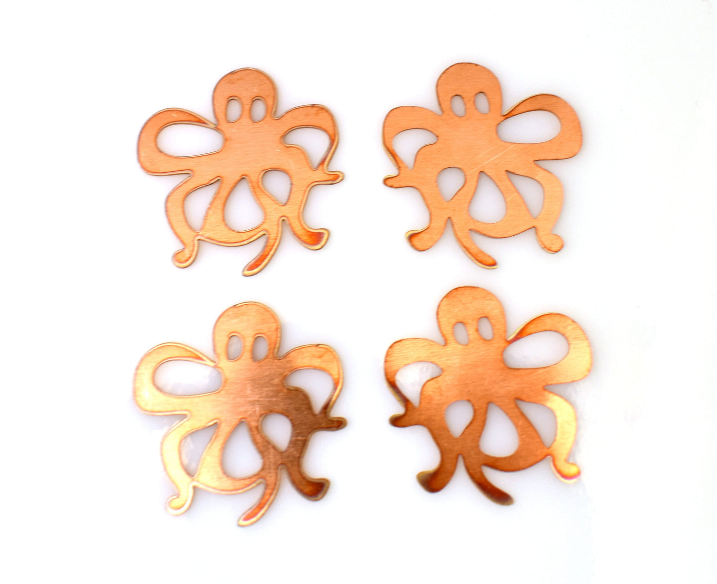 Copper Blanks - 367# Octopus copper blank , stamped solid copper, round stamping blank, personalized , copper blank, raw copper