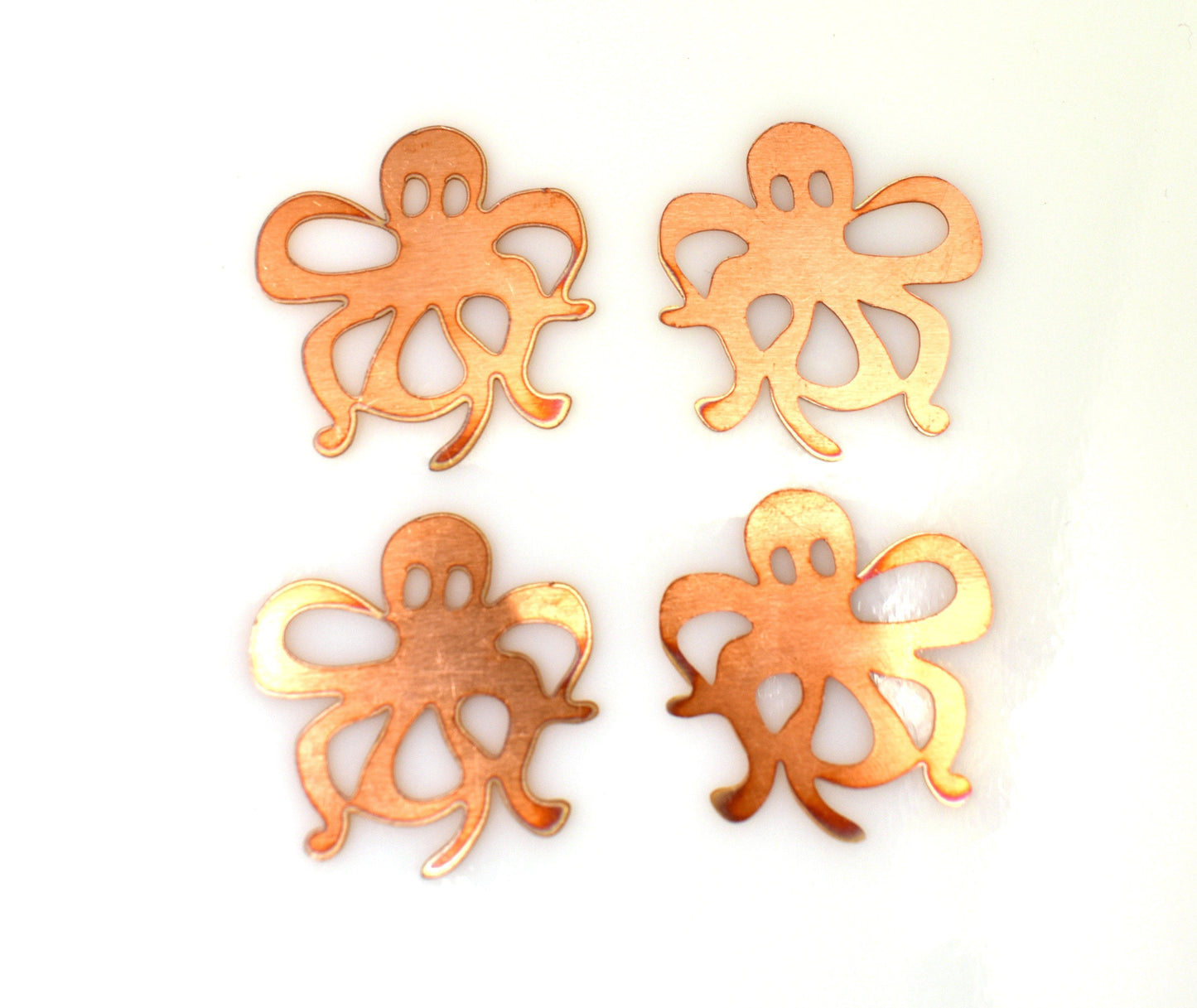 Copper Blanks - 367# Octopus copper blank , stamped solid copper, round stamping blank, personalized , copper blank, raw copper