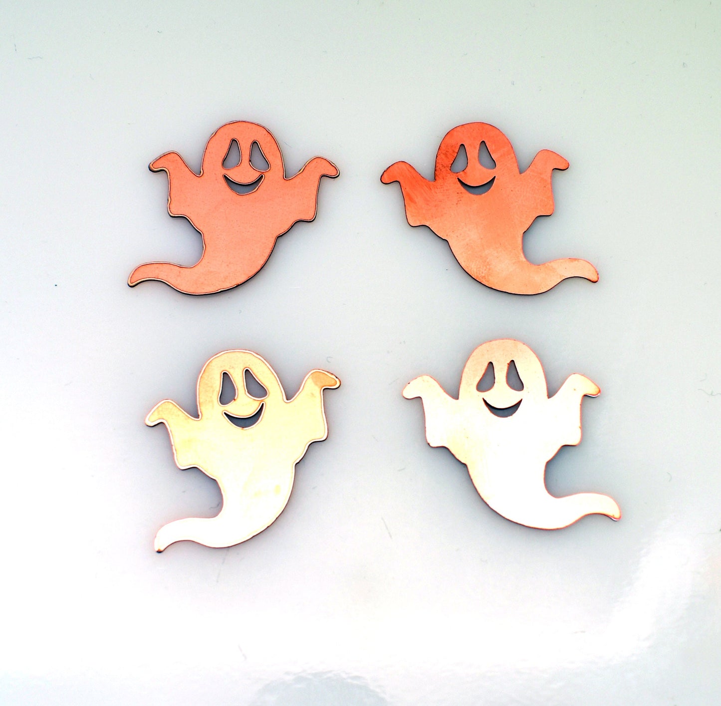Copper 400# Ghost copper blank, halloween, stamped enamel , solid copper, enamel, stamping blank, personalized , , copper blank, raw copper