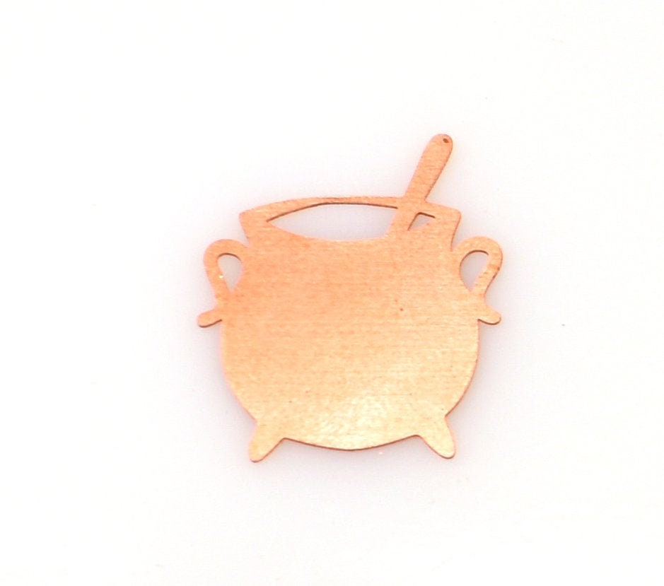 Copper Blanks - 414# Halloween pot copper blank - 24 Gauge, raw Solid