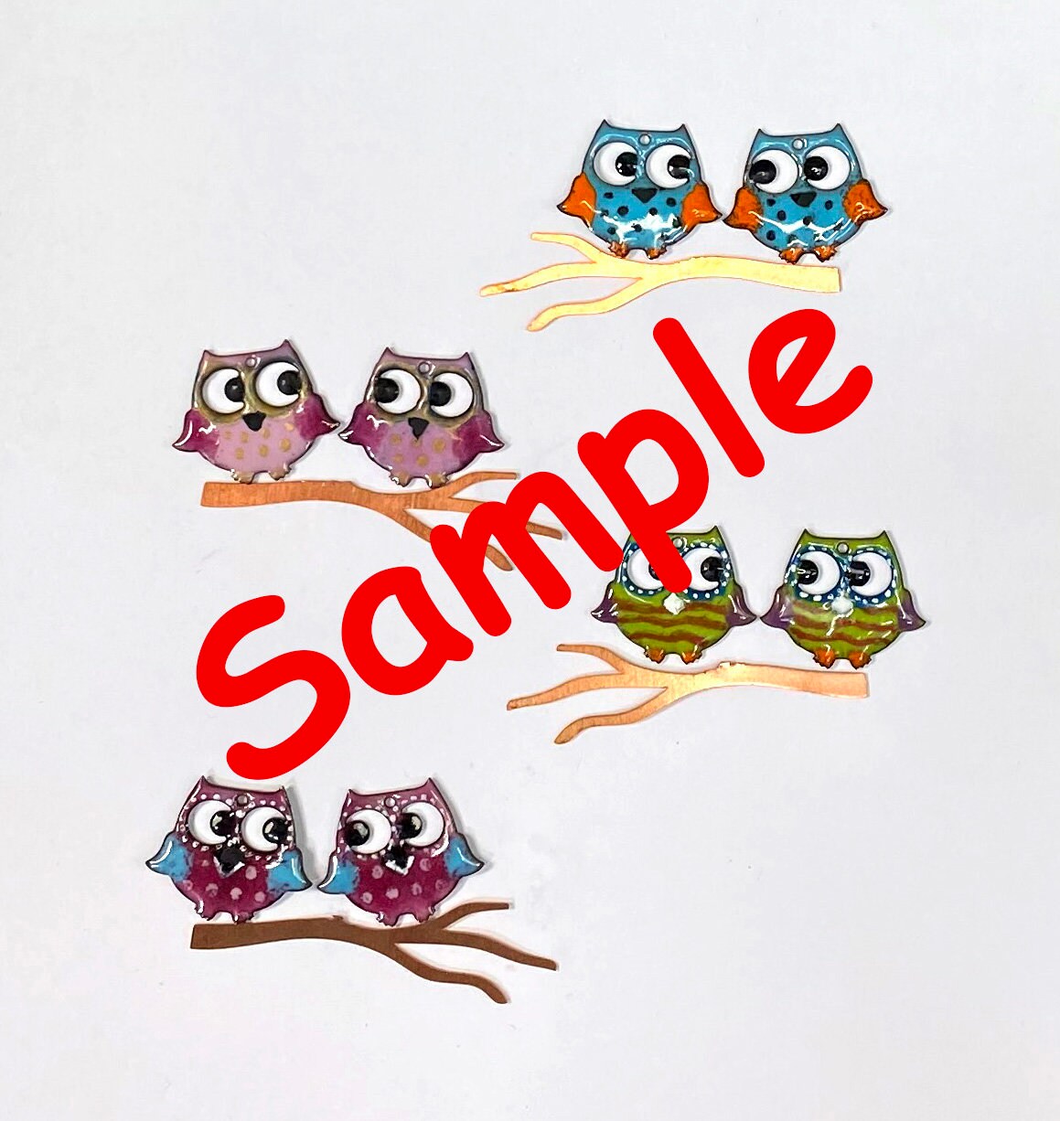 Copper Blanks - 536# Owl copper blank - 24 Gauge, raw Solid