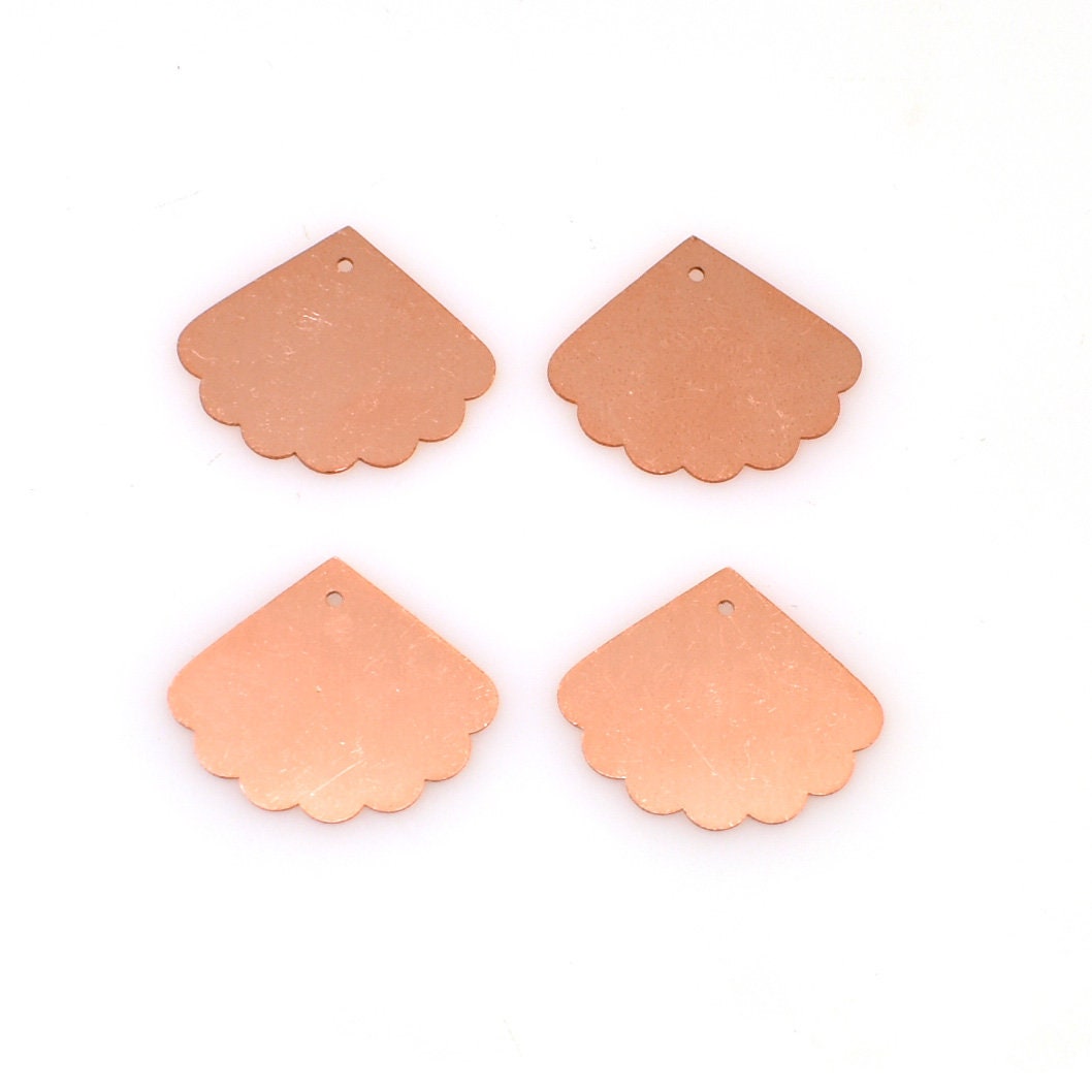 Copper Blanks - 552# Fan copper blank - 24 Gauge, raw Solid