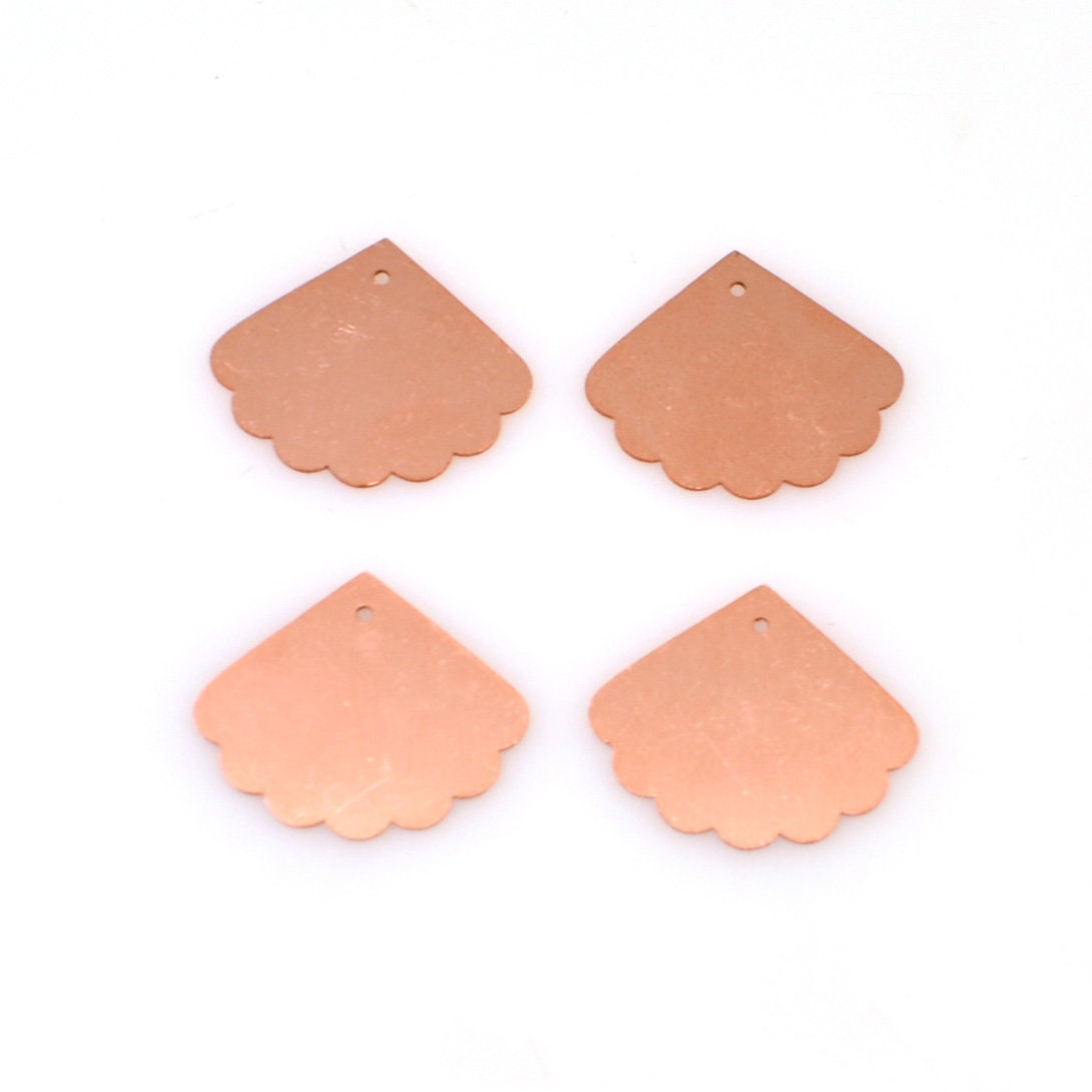 Copper Blanks - 552# Fan copper blank - 24 Gauge, raw Solid