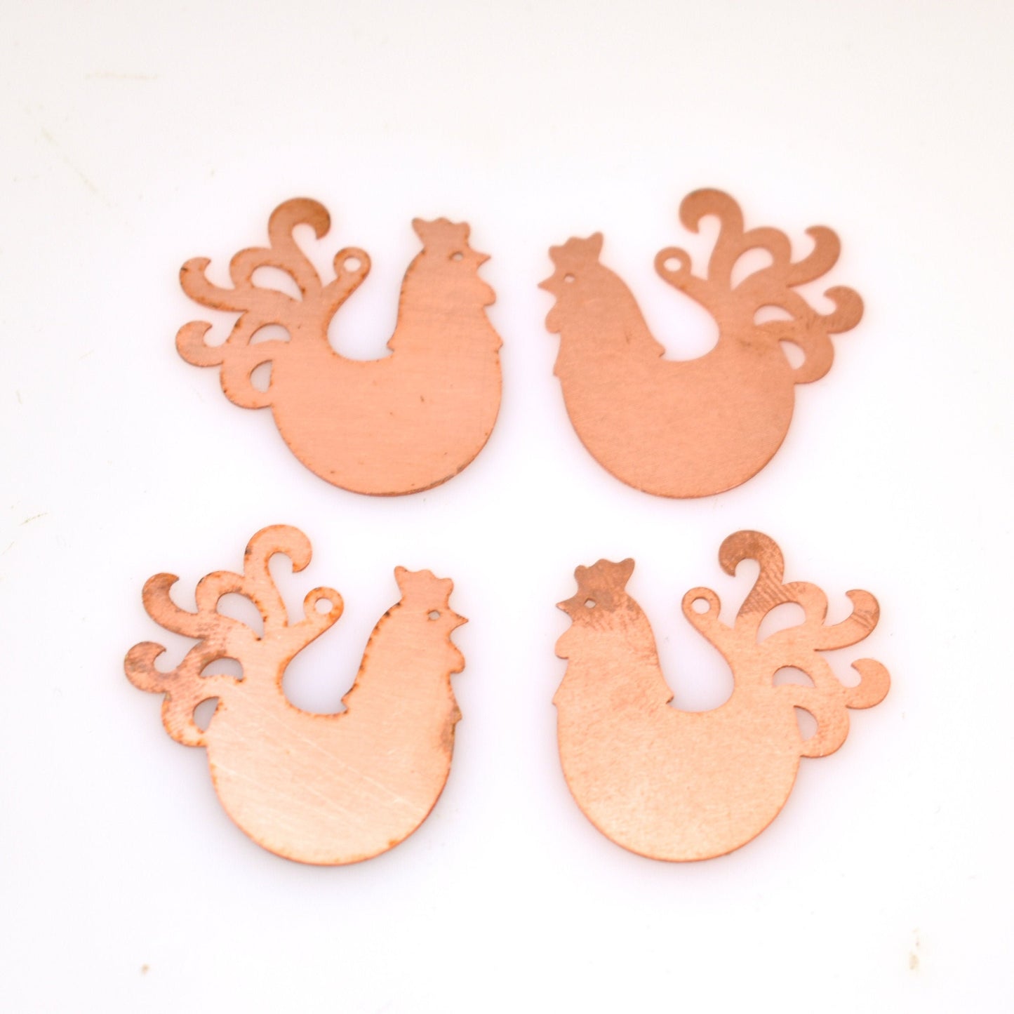 Copper Blanks - 595# Rooster copper blank - 24 Gauge, Solid