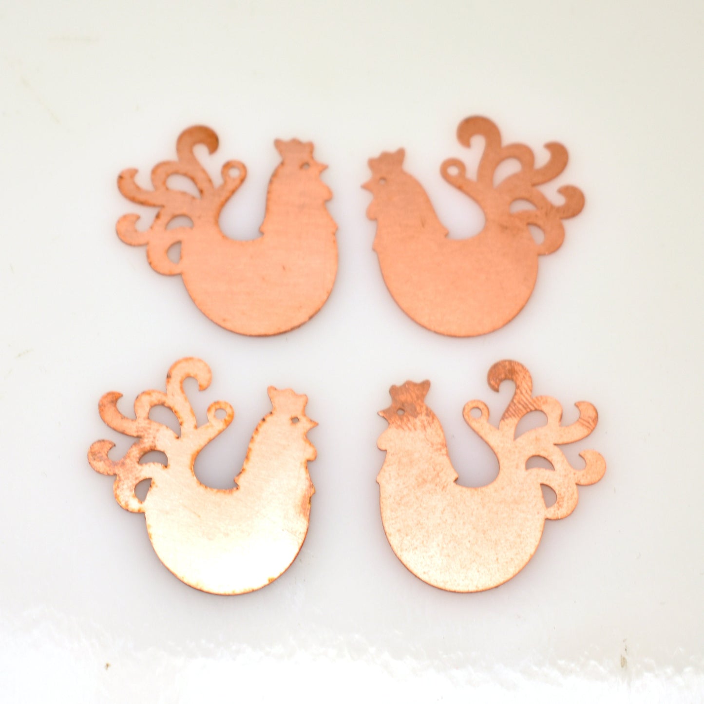 Copper Blanks - 595# Rooster copper blank - 24 Gauge, Solid
