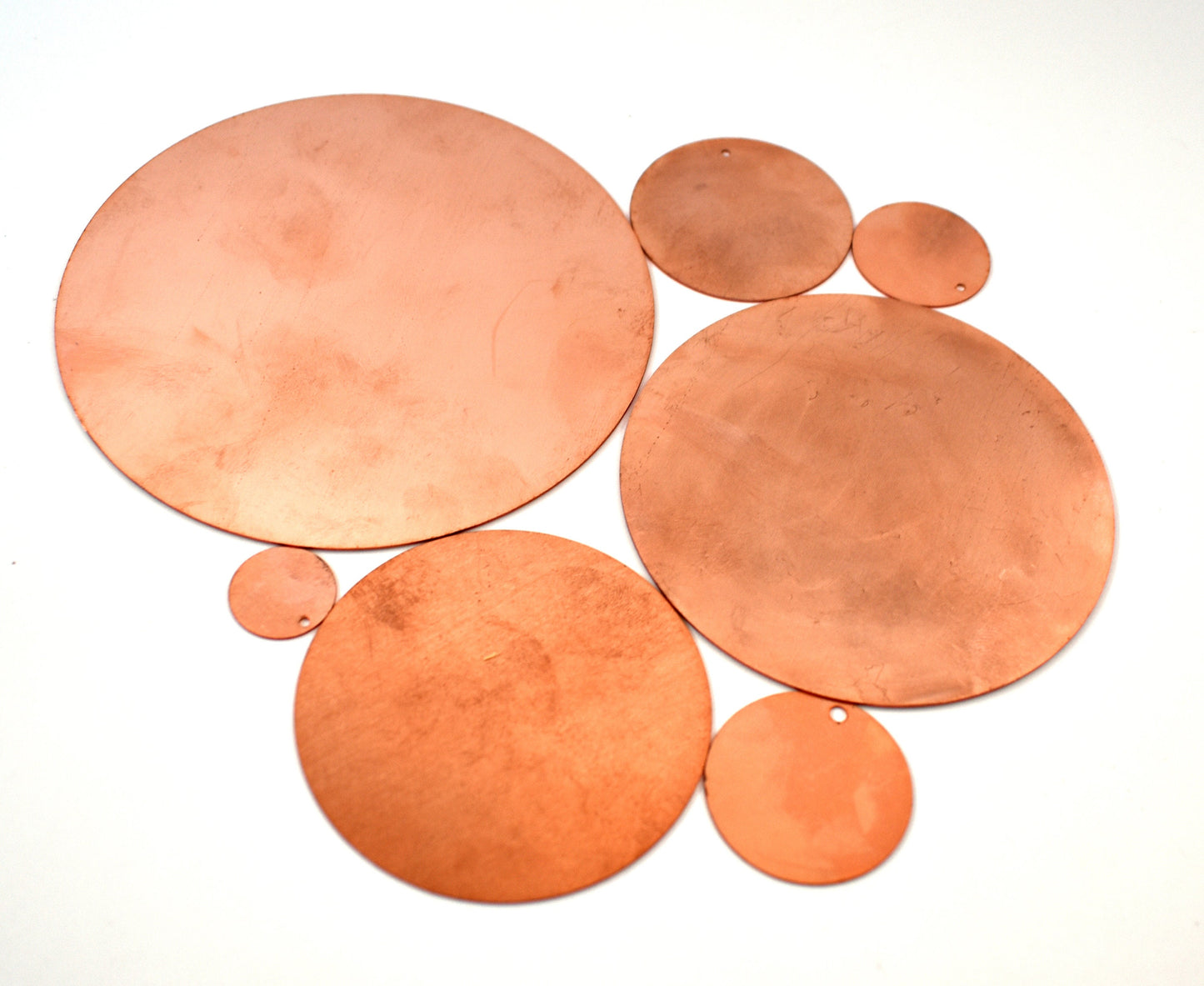 Copper Blanks - 37# Round copper blank, stamped enamel , solid copper, stamping blank, personalized , copper blank, raw copper,pack of