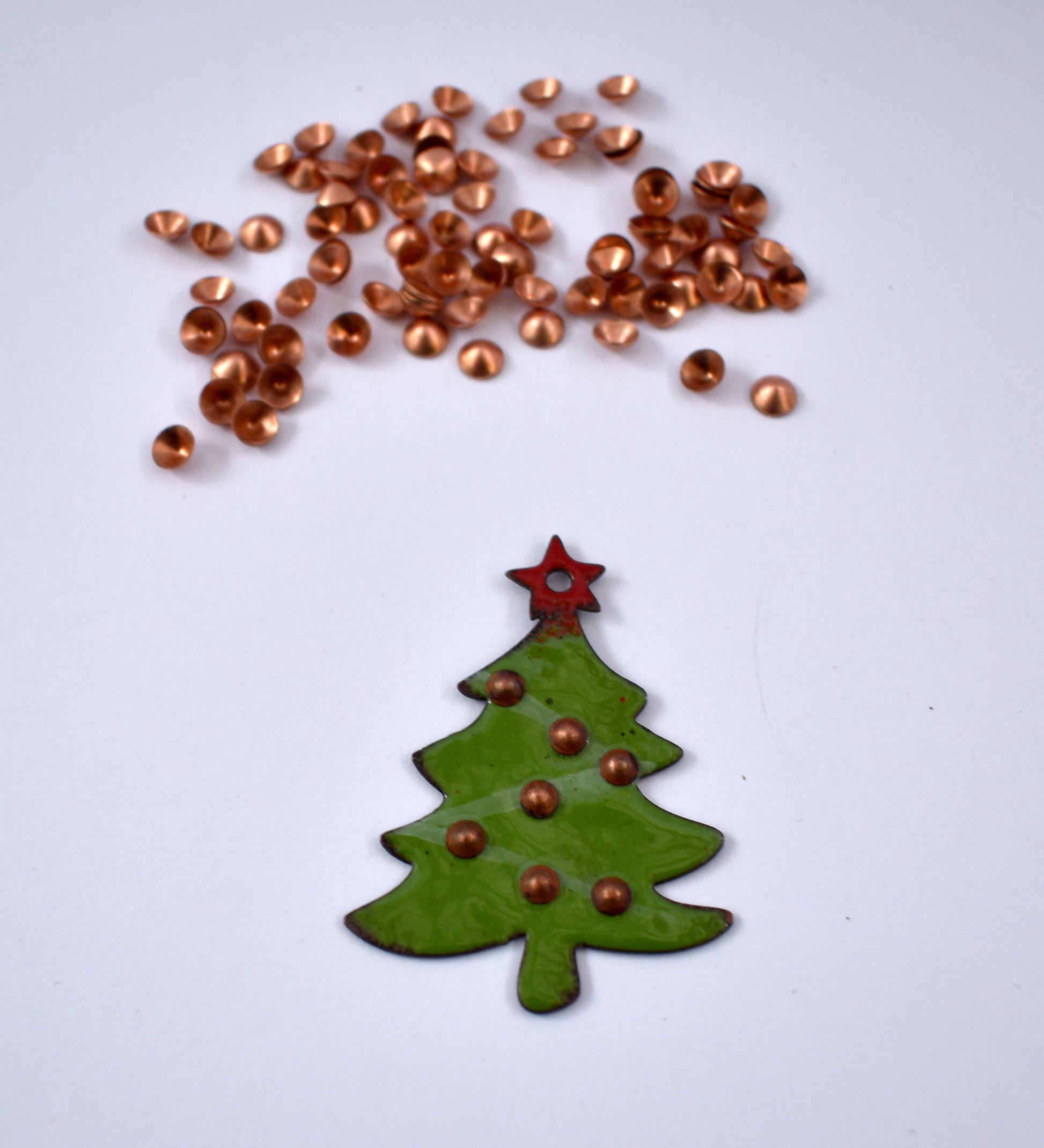 Copper Blanks - Solid Raw Copper caps for enameling and jewelry making