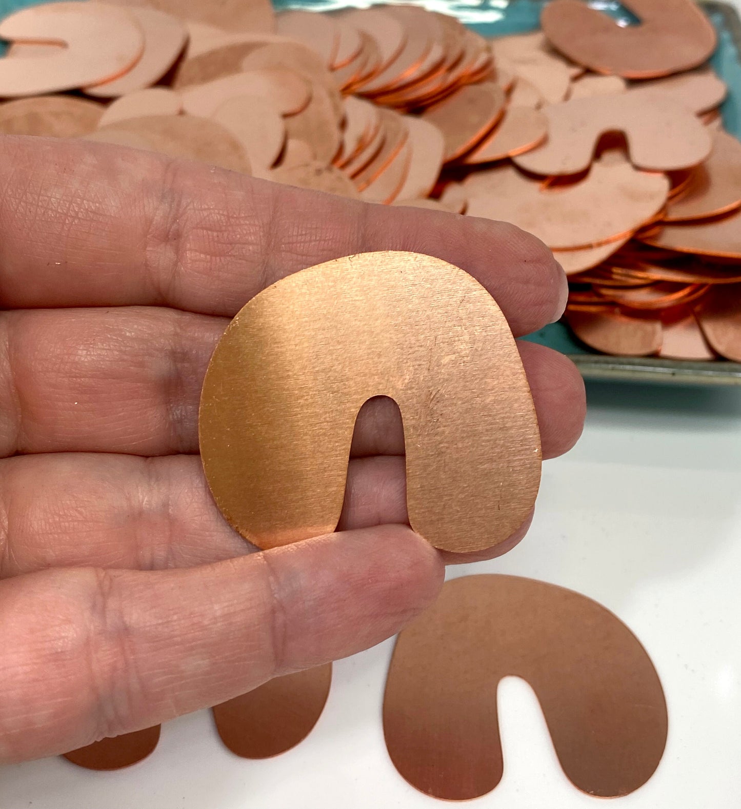 Copper Blanks - 668# Copper blank, stamped solid copper, round stamping blank, personalized copper blank, raw copper