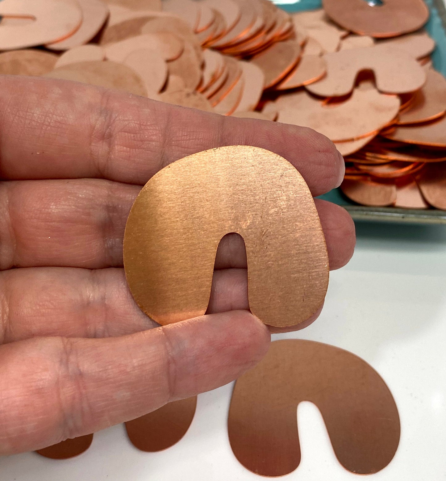 Copper Blanks - 668# Copper blank, stamped solid copper, round stamping blank, personalized copper blank, raw copper