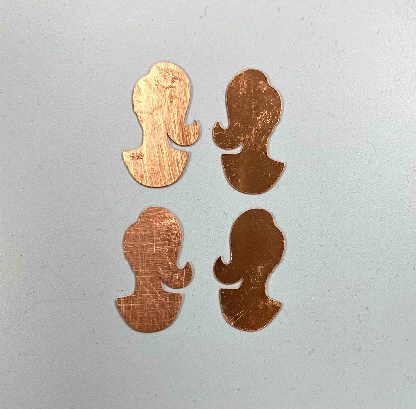 Copper - 716# New - Women Copper blank , stamped enamel , solid copper, stamping blank, personalized copper blank, raw copper