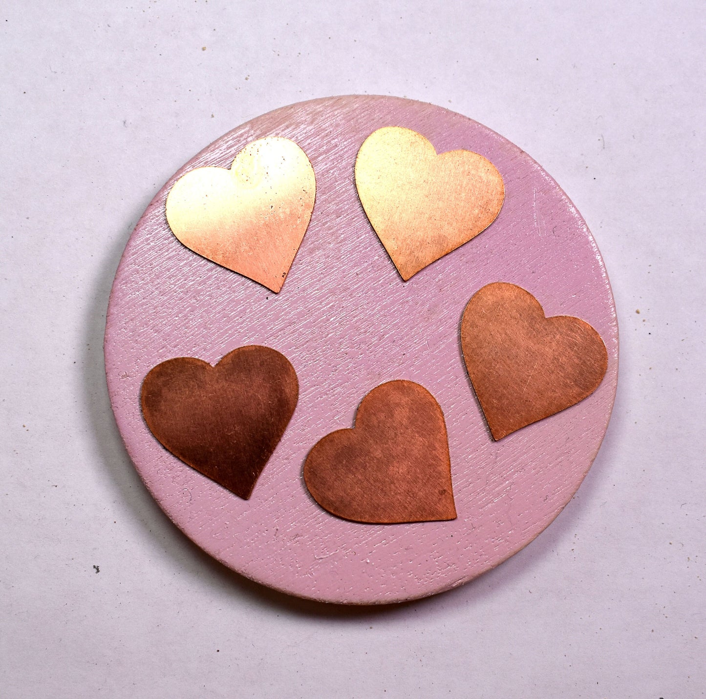 Copper Blanks - 804# Heart Copper Blank - 24 Gauge, Solid