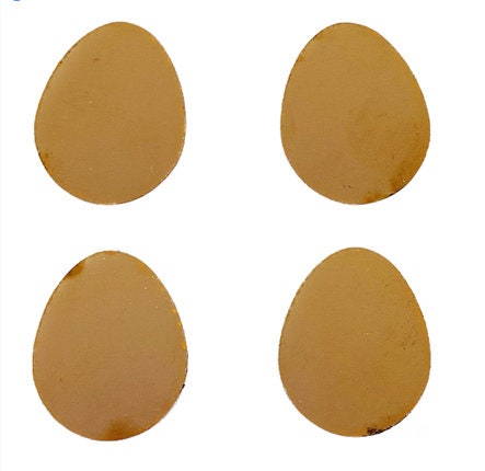 Copper Blanks - 818# Egg copper blank , stamped enamel , solid copper, stamping blank, personalized , copper blank, raw copper