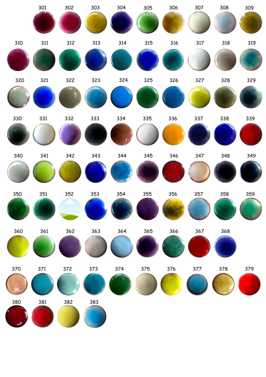 Pearly's Enamel Powder No. 179 Opaque Green Blue 3oz. (85gr.) Great for torch/kiln/Cloisonné and Wet Packing Enameling