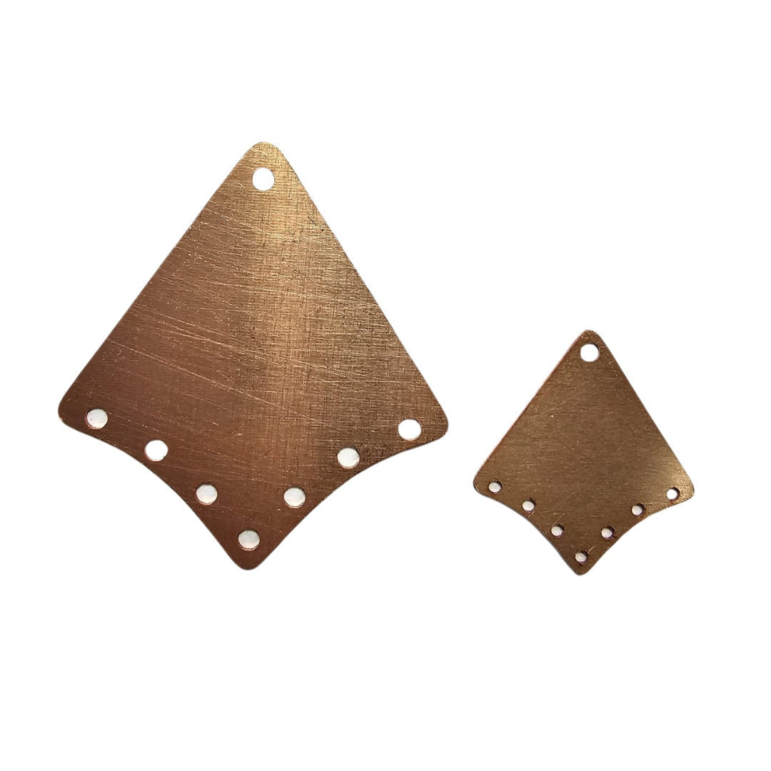 Copper Blanks - 195# Triangle copper blank - 24 Gauge, Solid